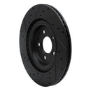 R1 18-25 Audi S4 Front & Rear Drilled & Slotted Black Brake Rotor Set
