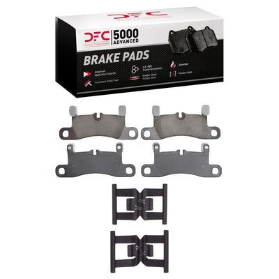 DFC 11-18 Porsche Cayenne Rear 5000 Advanced Ceramic Brake Pads and Hardware Kit