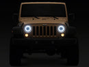 Raxiom 18-26 Jeep Wrangler JL/ 20-26 Gladiator JT HiOutput LED Hlights/Angel Eye DRL-Blk-Clear Lens