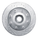R1 73-77 Dodge B300 Van (71-74) / B300 (75-80) Front Right Drilled & Slotted Silver Brake Rotor