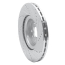R1 07-16 Volvo S80 Front Left Drilled & Slotted Silver Brake Rotor
