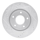 R1 98-05 Chevrolet S10 Front & Rear Drilled & Slotted Silver Brake Rotor Set