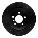 R1 07-20 BMW 428i Front & Rear Drilled & Slotted Black Brake Rotor Set