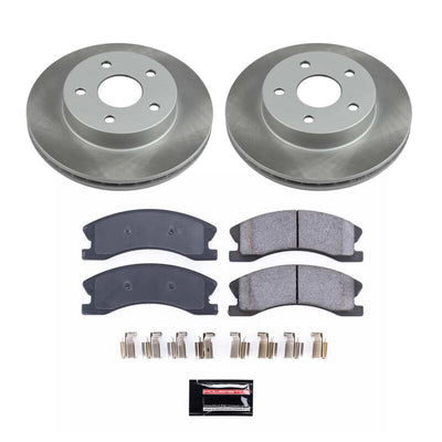 Power Stop 99-04 Jeep Grand Cherokee Front and Rear Semi-Coated Rotor Kit