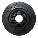 R1 95-97 Ford Ranger (USA/Canada) Front Left Drilled & Slotted Black Brake Rotor