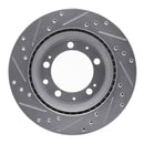 R1 87-89 Porsche 944 Front & Rear Drilled & Slotted Silver Brake Rotor Set