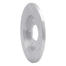 R1 88-94 Buick Regal Rear Left Drilled & Slotted Silver Brake Rotor