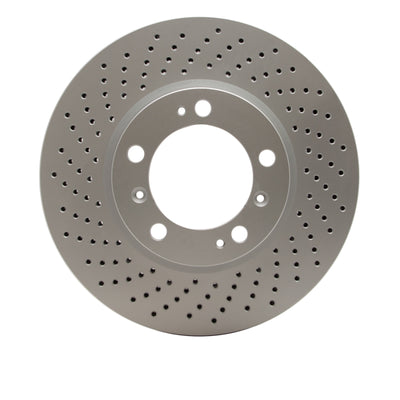 DFC 98-12 Porsche Cayman Left Front Drilled Hi-Carbon Alloy Geomet Coated Rotor