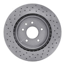 DFC 00-06 Jaguar XKR Rear Drilled Brake Rotor