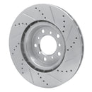 R1 01-06 BMW M3 Front Drilled & Slotted Silver Brake Rotor Set