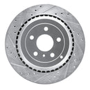 R1 06-12 Mercedes-Benz ML320 Rear Left Drilled & Slotted Silver Brake Rotor