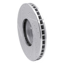 R1 02-06 BMW X5 Front Right Drilled & Slotted Silver Brake Rotor