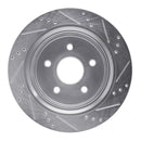 R1 02-24 Chrysler Aspen Front & Rear Drilled & Slotted Silver Brake Rotor Set