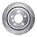 R1 96-03 BMW 528i Front & Rear Drilled & Slotted Silver Brake Rotor Set