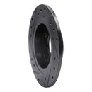 R1 90-93 Mazda Miata Rear Right Drilled & Slotted Black Brake Rotor