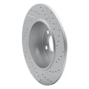 R1 20-25 Mercedes-Benz Gle350 Rear Left Drilled & Slotted Geo-Carbon Rotor