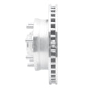 R1 71-95 Chevrolet G30 Front Right Drilled & Slotted Silver Brake Rotor
