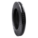 R1 03-07 Cadillac CTS Front Right Drilled & Slotted Black Brake Rotor