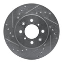 R1 88-91 Honda Accord Front & Rear Drilled & Slotted Silver Brake Rotor Set
