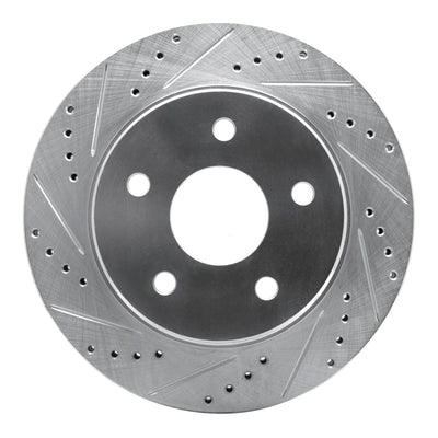 DFC 02-24 Chrysler Aspen Front Left Drilled & Slotted Silver Brake Rotor