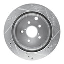 R1 14-18 Subaru Forester Rear Drilled & Slotted Silver Brake Rotor Set