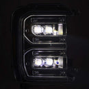 AlphaRex 23-26 Ford F-250 SD NOVA LED Proj Headlights Blk w/Activ Light/Seq Signal/Switchback
