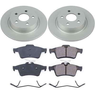 Power Stop 18-19 Ford Transit Connect Front & Rear Z17 Evolution Geomet Coated Brake Kit