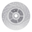 R1 68-70 Ford Fairlane Front Drilled & Slotted Silver Brake Rotor Set