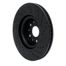 R1 16-24 Chevrolet Camaro Front & Rear Drilled & Slotted Black Brake Rotor Set