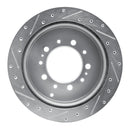 R1 07-22 Toyota Land Cruiser Front & Rear Drill & Slot Silver Rotors