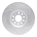 R1 18-25 Volkswagen Atlas Front & Rear Drilled & Slotted Silver Brake Rotor Set
