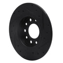 R1 13-16 Dodge Dart Front & Rear Drilled & Slotted Black Brake Rotor Set