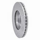 R1 11-16 BMW Z4 Front Right Drilled & Slotted Silver Brake Rotor