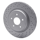 DFC 06-13 Chevrolet Corvette Rear Drilled GeoSPEC Coated Rotor