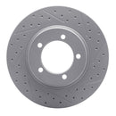 R1 67-70 Chevrolet Caprice Front Right Drilled & Slotted Geo-Carbon Rotor