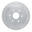 R1 19-25 Cadillac Escalade ESV Front & Rear Drilled & Slotted Silver Brake Rotor Set