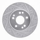 R1 86-89 Mercedes-Benz 560SL Front & Rear Drilled & Slotted Silver Brake Rotor Set