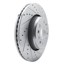 R1 21-25 Jeep Grand Wagoneer Front & Rear Drilled & Slotted Silver Brake Rotor Set
