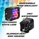 XKGlow XKmax RGBW Addressable Cube Light Kit - Flood Beam