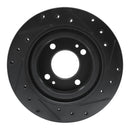 R1 16-25 Dodge Attitude (Mexico) Front Left Drilled & Slotted Black Brake Rotor