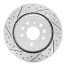 R1 03-11 Cadillac Bls (Mexico) Rear Left Drilled & Slotted Geo-Carbon Rotor