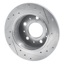 R1 14-21 Ram Promaster 2500 Rear Left Drilled & Slotted Silver Brake Rotor