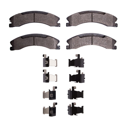DFC 18-20 Chevrolet Express 4500 Rear 5000 Advanced Semi Metallic Brake Pads and Hardware Kit