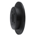 R1 95-02 Ford Explorer Rear Right Drilled & Slotted Black Brake Rotor