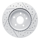 R1 19-25 Buick Envision Rear Left Drilled & Slotted Geo-Carbon Rotor