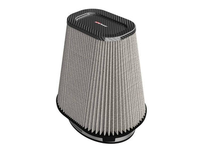 aFe Track Series Intake Pro DRY S Air Filter (7-1/2 x5-1/2)IN F x(9-1/4 x7-1/4)IN B x(6 x4)IN T x9IN