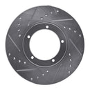 R1 1967-1988 Porsche 924 Front Drill & Slot Silver Rotors