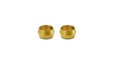 Vibrant 5/8in Brass Olive Hardline Tubing Inserts (2 Pack)