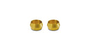 Vibrant 5/8in Brass Olive Hardline Tubing Inserts (2 Pack)