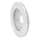 R1 98-05 Mercedes-Benz ML320 Front Left Drilled & Slotted Silver Brake Rotor